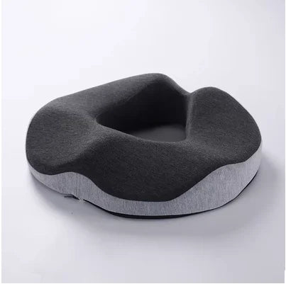 Ergonomic Memory Foam Coccyx Seat Cushion for Office Chair — Back Support Pillow for Sciatica Relief, Removable Washable Cover